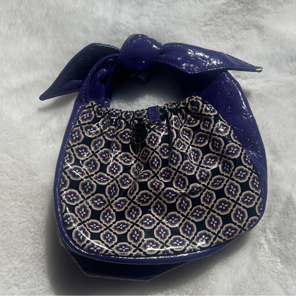 Vera Bradley Frill Black and Purple Patterned Bag